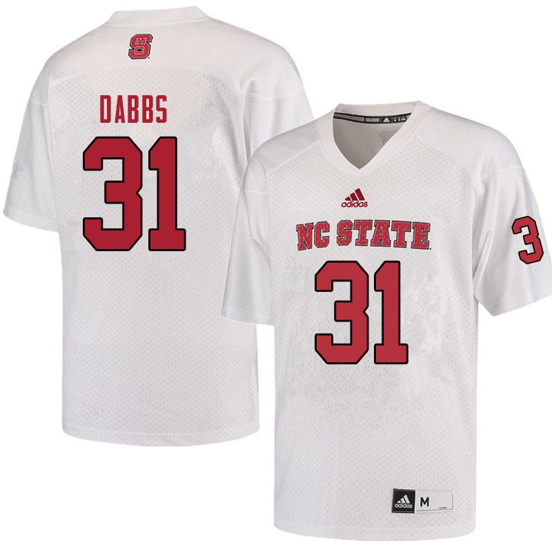 Men #31 Tyler Dabbs NC State Wolfpack College Football Jerseys Sale-Red